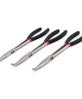 Three Piece Beefy Hose Gripper Pliers Set Spark Plug Pliers Five Sixteenth Inch One Half Inch And Three Quarter Inch Hose Grippers