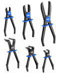 6 Piece Hose Pinch Off Pliers Set For Flexible Hoses Brake Fuel And Coolant Maintenance With Straight And 90 Degree Pliers
