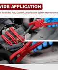 Three Size Hose Pinch Off Pliers Set Straight Clamp Pliers For Fuel Line Automotive Brake Radiator And Coolant Hoses Heat Resistant Nylon Construction For Safe Leak Free Operation For Everyday Automotive Maintenance