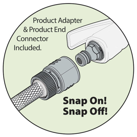 6 Piece Quick Connect Starter Set For Garden Hose Fittings With Water Stop And Easy Tool Swap Adapters And End Connectors