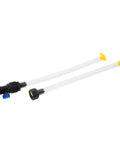 Made in the USA water level tool delivers precise grading for yards and construction, hose-ready with a shut-off valve