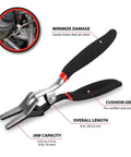 Hose Removal Pliers For Fuel, Vacuum And Heater Hoses, 5/32 To 1/2 Inch Capacity, Heavy Duty Steel With Cushion Grip Handles, side view