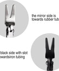 Automotive Hose Removal Pliers For Fuel And Vacuum Lines Stubborn Hose Separator Tool showing mirror and black slotted sides