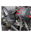 Using hose removal pliers for fuel, vacuum, and heater hoses, 5/32 to 1/2 inch capacity, heavy duty steel, in tight engine bay