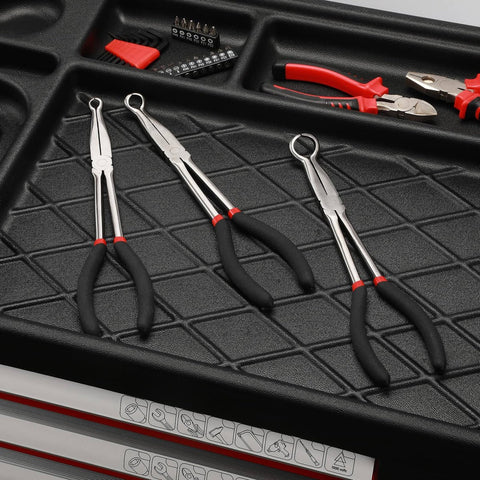 Three Piece Beefy Hose Gripper Pliers Set Spark Plug Pliers Five Sixteenth Inch One Half Inch And Three Quarter Inch Hose Grippers