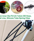 250 Piece Hose Tube Spring Clips Set Double Wire Hose Clamps 5mm To 14mm For Air Water And Silicone Hoses in use