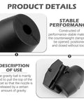 Universal Hose Weight Ball Replacement For Kitchen Pull Down Faucets With Screw Type Gravity Ball, shown in product details view