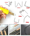 Hot Staples Welding Wire Set For Car Bumper Repair And Plastic Stitching 0.8mm Stainless Steel Staples Pre Cut 100 Pieces