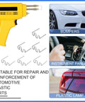 Hot Staples Welding Wire Kit For Plastic Repairs, kit contents and applications for car bumpers, dashboards, and lamps