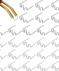 Hot Staples Welding Wire Kit For Plastic Repairs, 1000 Pieces In 0.8 mm And 0.6 mm Wave Shape, Tungsten Steel Construction