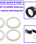 Hot Tub Heater Gasket Replacement O Ring Kit 2 Inch 7114030B Set Of 4 Balboa Gecko Compatible for Arctic Beachcomber