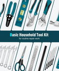 379-Piece Home Tool Kit With Portable Drawer Case For Household And Auto Repairs, Complete Handyman Set For DIYers And Homeowners