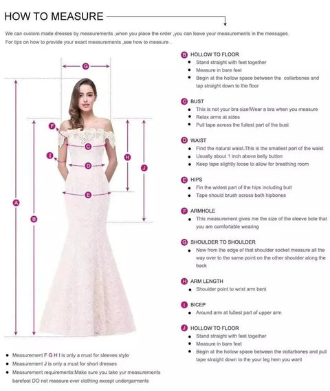 Guide on how to measure for Elegant A Line Bridal Dress With Gold Applique Sleeveless Cape for accurate sizing.