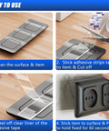 Step-by-step guide using Extra Wide Double Sided Mounting Tape Heavy Duty Clear Adhesive Strips Removable For Pictures Frames