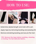 Guide using No Sew Hem Tape For Easy Hem Fixes With Clear Hold Temporary Hemming Adhesive Strips For Jeans And Dresses