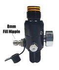 HPA Regulator Valve For Paintball And Airsoft Gear PCP CO2 Nitrogen Tanks 4500psi Inlet With 800psi 1800psi 2200psi Outputs 800psi M18x1.5 Thread