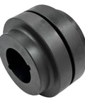Shaft Coupling Rubber Element HRC150 No Taper Lock Bushes, black rubber coupling for industrial machinery, side view