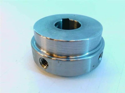 2 HSB Assemblies With 0.625 Inch Bore And 3 Sixteenth Inch By 3 Thirty Second Inch KW 1 Stainless Steel For Industrial Machines And Gear Systems Rexnord Part 7300218 For Heavy Duty Use, side view