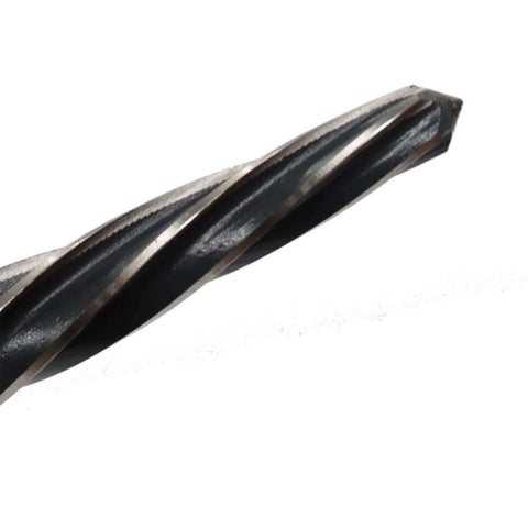 Close-up view of Five Eighth Inch Bridge Reamer Construction Reamer With One Half Inch Shank HSS Taper Bit For Steel Metal Wood Alloys