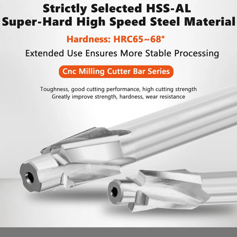 5 Piece M3 To M8 Slotting Counterbore End Mill Set For Precise Countersinking And Bolt Head Recesses, Solid Carbide Tools