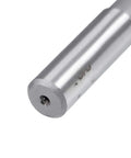 Close-up of Three Eighths Inch HSS Chucking Reamer With Six Straight Flutes And Round Shank Milling Cutting Tool for precision reaming
