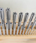 Top view of HSS Chucking Reamer Set 1 To 13 Mm By Half Millimeter In A Fitted Case 25 Piece Straight Shank Straight Flute Right Hand Cut