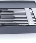 60 Piece No 1 Through No 60 HSS ANSI Chucking Reamer Set In Huot USA Indexed Metal Box Pro Grade Drill Reaming Kit