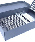 60 Piece No 1 Through No 60 HSS ANSI Chucking Reamer Set In Huot USA Indexed Metal Box Pro Grade Drill Reaming Kit