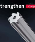 Close-up of 6.4mm Chucking Reamer For Precision Lathe Work With H7 Tolerance, HSS Straight Flute Reamer, detailed cutting edge shown.