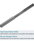 Pro Grade One Quarter Inch HSS Chucking Reamer For Lathe With Six Flutes, Straight Shank, H7 Tolerance, For Metal And Wood Hole Reaming.