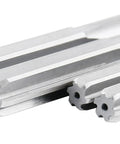 Close-up of straight-flute reamers from Accusize Industrial Tools 29 Pc Set 1/16 to 1/2 inch by 1/64 in HSS M2 Premium Chucking Reamers.