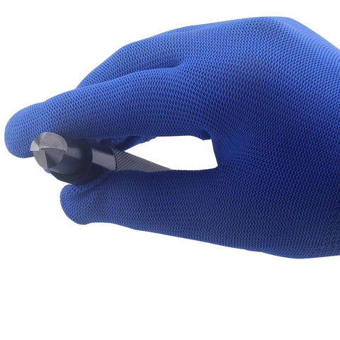 Hand holding a Premium Countersink Deburring Hand Reamer Set With HRC64 Hardened HSS Steel Heads For Metal Copper PVC Pipes.