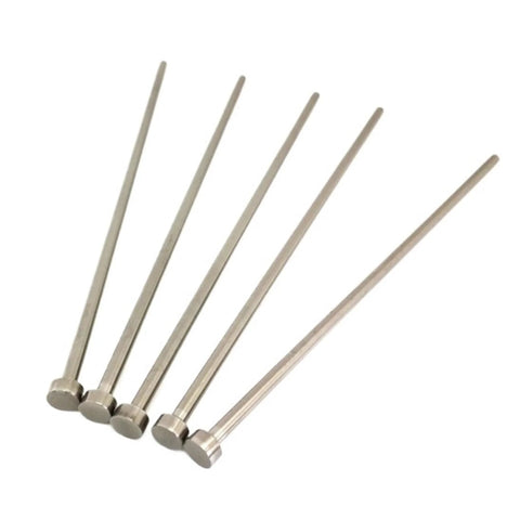 Straight Ejector Pin For Plastic Injection Molding HSS W6542 Round Tip HRC 63-65 1x80mm Top-Notch Built To Last With Nitrided Surface