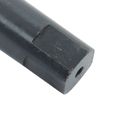 Close-up of the square shank of Pro Grade Adjustable Hand Reamer 26-29.5mm with HSS blade for metalworking.