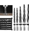 5 Piece HSS Reamer Drill Bit Set for Metal and Wood Align and Enlarge Holes with Burr Free Clean Finish in Steel Alloy Aluminum and Sheet Metal Pro Grade Shop Ready for Industrial and Home Projects