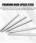 High Speed Steel Rod Three Eighths Inch By Seven Point Eight Inches Precision Ground For DIY Metalworking Lathe Milling And Cutting Tools M2