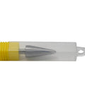 Umbrella Chamfer HSS Taper Drill Bit Cone Cutter For 3 To 14mm Holes in clear plastic case with yellow end cap.