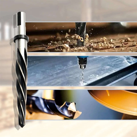 ProGrade HSS Taper Chucking Reamer Set For Drill Construction, 4-Piece, Sizes Three Eighths, One Half, Five Eighths, Quarters