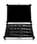 ProGrade HSS Taper Chucking Reamer Set For Drill Construction, 4-Piece, Sizes Three Eighths, One Half, Five Eighths, Quarters in case