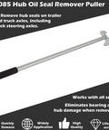 Hub Oil Seal Remover And Seal Puller For Trailer And Truck Axles No Sweat Easy To Use Tool That Safely Removes Hub Seals