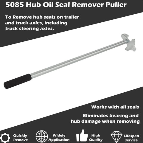 Hub Oil Seal Remover And Seal Puller For Trailer And Truck Axles No Sweat Easy To Use Tool That Safely Removes Hub Seals