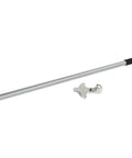 Hub Oil Seal Remover And Seal Puller For Trailer And Truck Axles No Sweat Easy To Use Tool That Safely Removes Hub Seals From Steering Drive And Trailer Axles Without Bearing Damage, showing a long metal shaft with a black handle and unique pulling head attachment on white background.