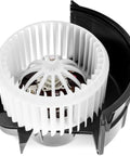 Replacement HVAC Blower Motor For Audi Q7 2007 2015 And Volkswagen Touareg 2004 2010 And Porsche Cayenne 2003 2006 2008 2010 Front Side AC Heater Fan Cage Assembly 700262 Direct Fit Drop In, showing the fan cage and motor in detail.