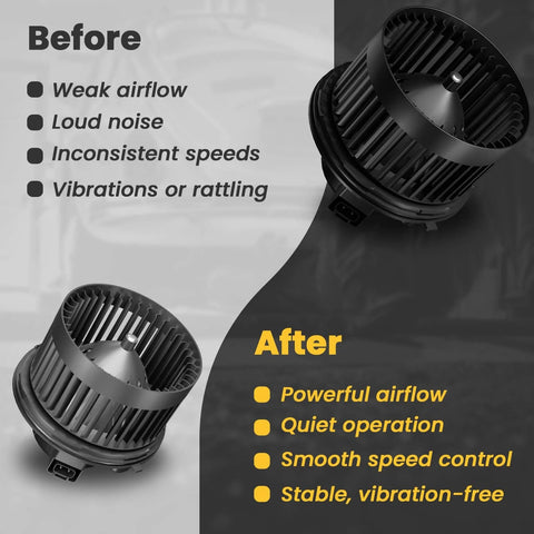 Front HVAC Blower Motor 700089 For Chevrolet Tahoe 2000 2006 Silverado Avalanche Suburban GMC Sierra Yukon Cadillac Escalade Replacement Fan