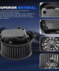 HVAC Blower Motor With Brushless Motor And Fan Cage For Cadillac XTS 2013 2019 And Chevy Impala 2014 2020 Front Side Replacement 22960485 23114667 OE Replacement Direct Fit POHILA with superior material description and multiple view angles