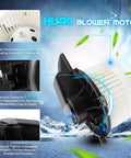 Front HVAC Blower Motor With Fan For 2011 To 2021 Dodge Durango Jeep Grand Cherokee 2008 To 2020 Grand Caravan 2008 To 2016 Town And Country 700216 Direct Fit Plug And Play Replacement shown with detailed parts
