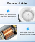 Features of HVAC Blower Motor With Fan Cage Replacement For Dodge Ram And More Plug And Play Fits Acura MDX RDX TL TSX Buick Lucerne