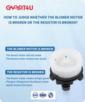 Front HVAC Blower Motor Replacement For Toyota Camry Tundra 4Runner Highlander Venza Avalon And Lexus ES350 ES300h GX460 2007 To 2020 Models Direct Fit OE PM9351 75830 871030E040 showing motor issues guide.