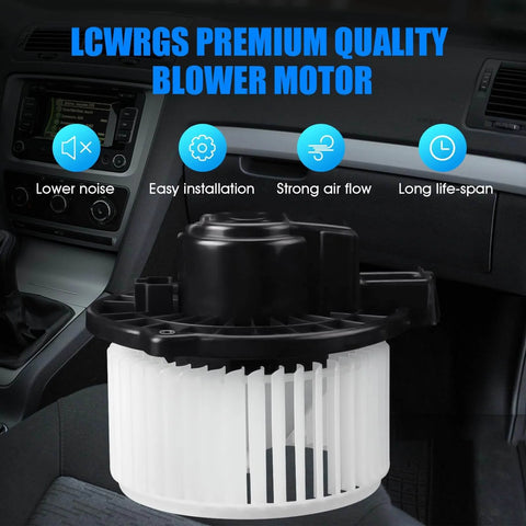 Heavy Duty HVAC Blower Motor With Fan For Subaru Legacy Outback Lexus RX350 Toyota Sienna Cadillac CTS SRX STS 2006-2019 Models Replaces 700228 Quiet Smooth Air Flow Upgrade