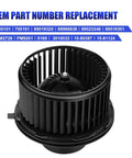 HVAC Blower Motor With Fan For Chevy Silverado 1500 2500 Suburban Avalanche GMC Sierra Yukon Cadillac Escalade Fits 2003 2004 2005 2006 Models Replaces 700191 Durable OEM Replacement Part front view
